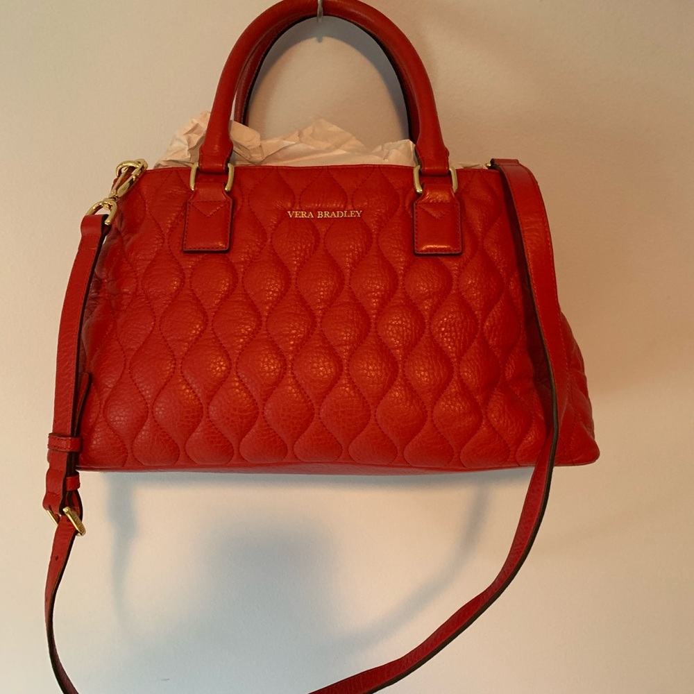 Vera Bradley leather handbag/crossbody